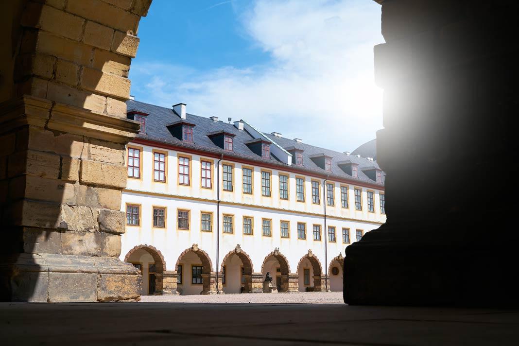 Vue sur le château de Friedenstein à Gotha
