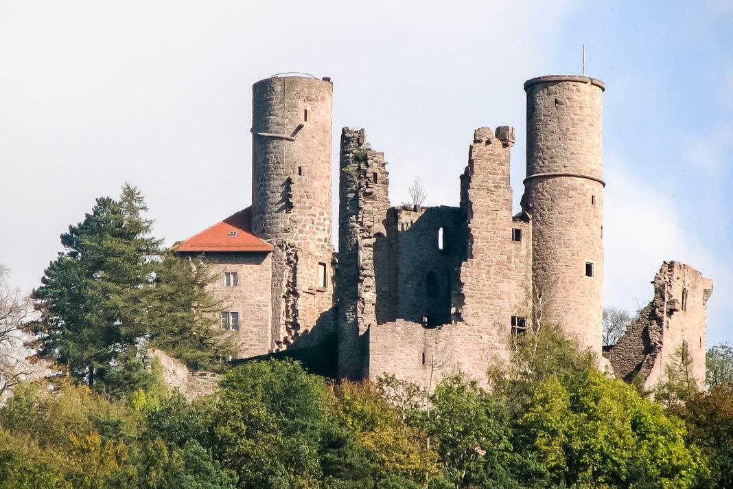 Vue sur le château de Hanstein