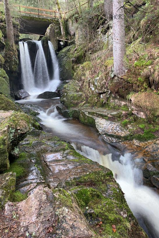 La cascade de Menzenschwand sur le chemin de randonnée Albsteig