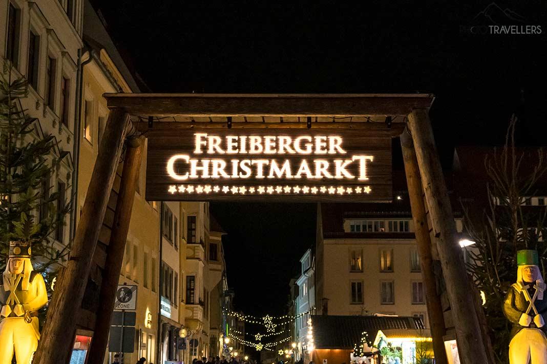 La entrada al mercado de Navidad de Freiberg