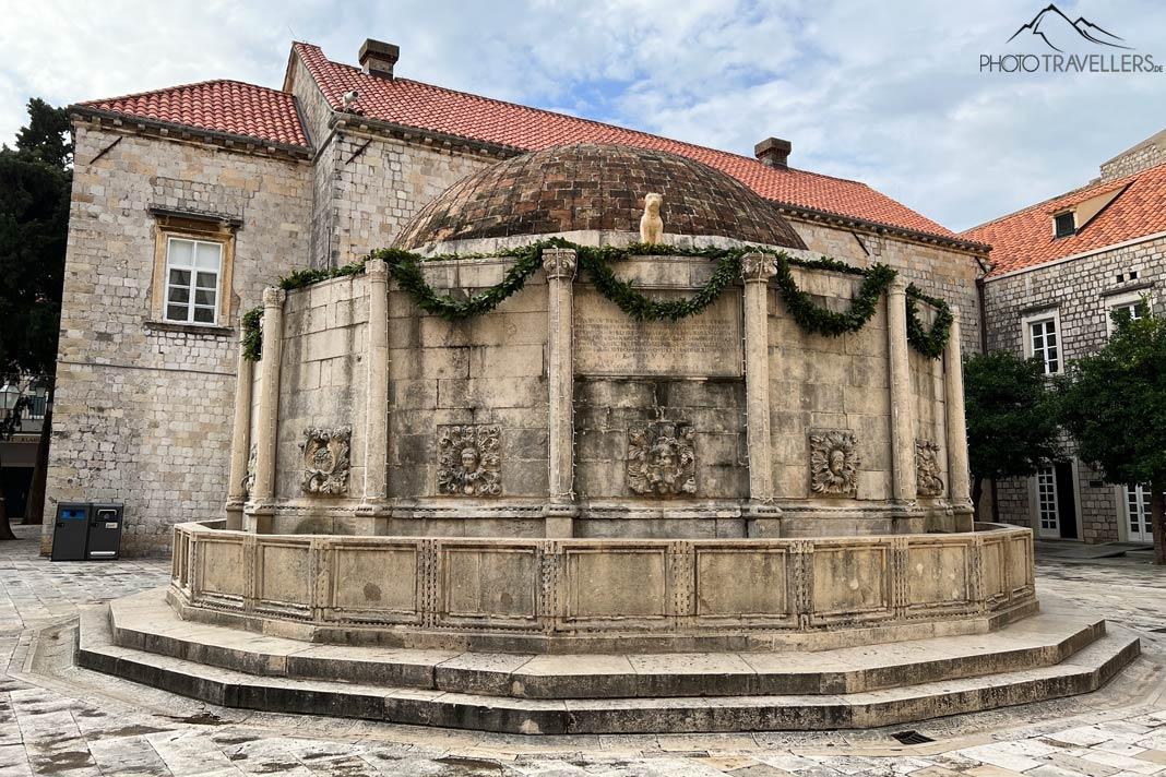 La fontaine d'Onofrio à Dubrovnik