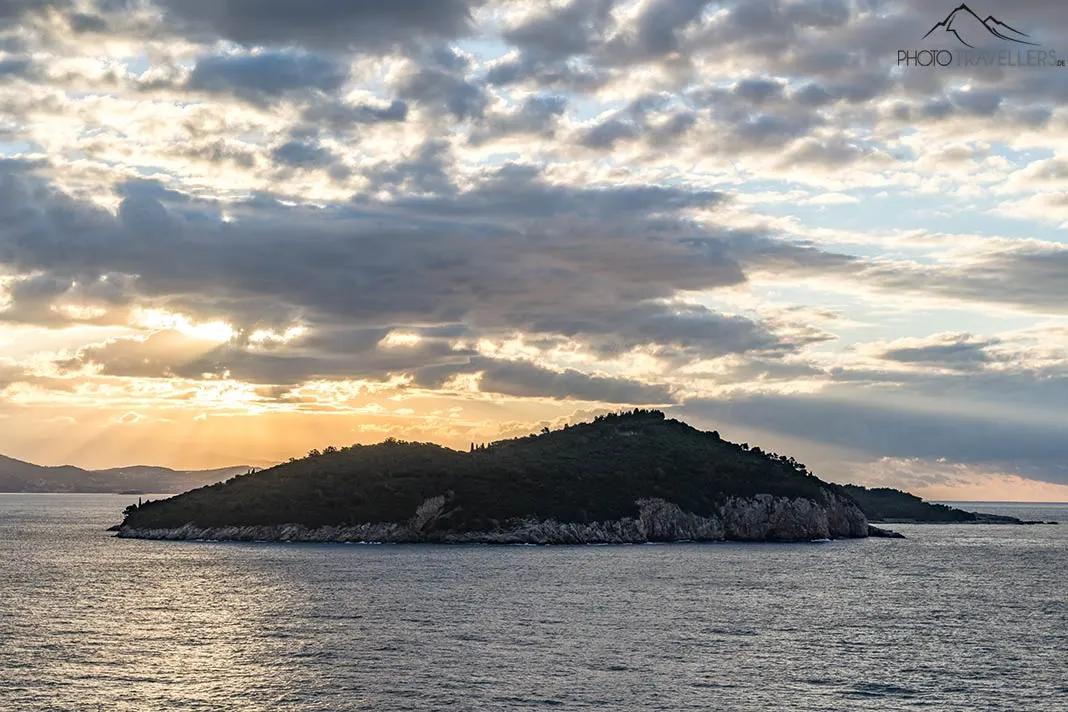 Vue de l'île de Lokrum