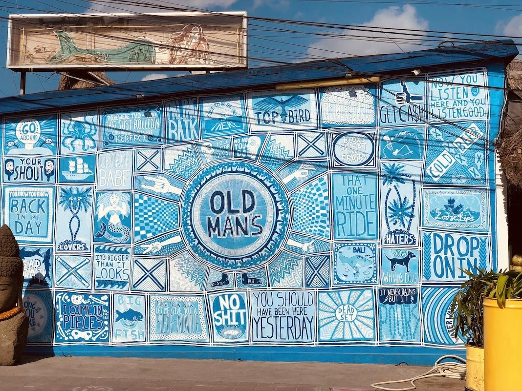 Entrada do Old Man's Market em Bali
