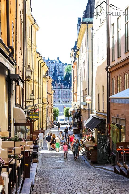 Une ruelle de la vieille ville de Stockholm