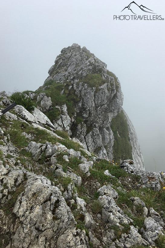 Le sommet du Taubenstein dans le brouillard