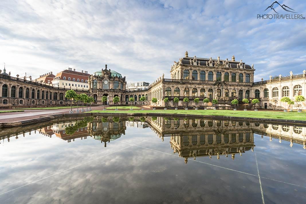 Le Zwinger à Dresde le matin