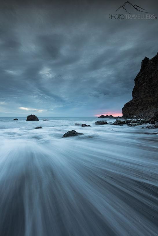 La plage de Madalena do Mar à Madère