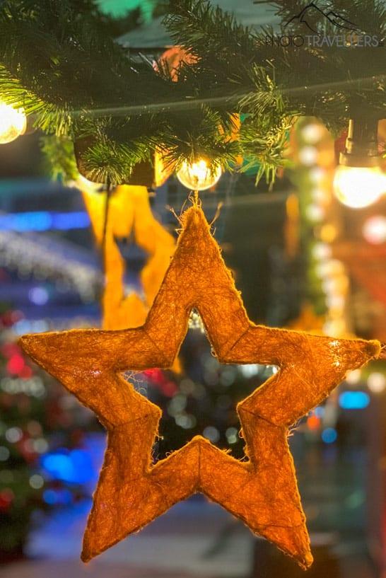 Décoration de marché de Noël