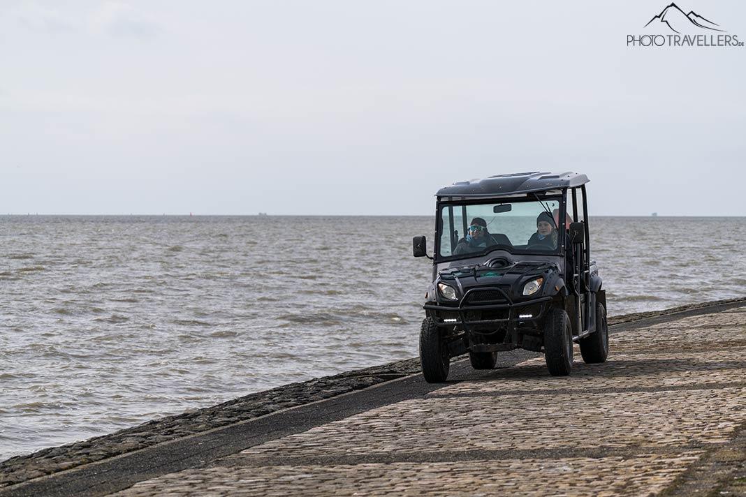 Un buggy électrique sur la plage d'Ameland