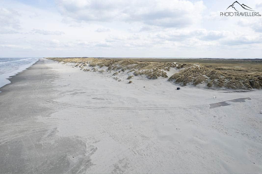 La réserve naturelle Het Oerd à Ameland vue du ciel