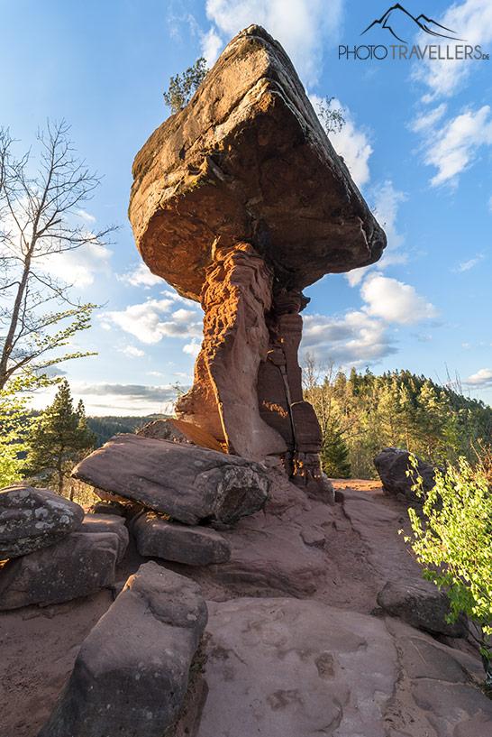 Le Teufelstisch dans la forêt palatine, l'une des principales attractions