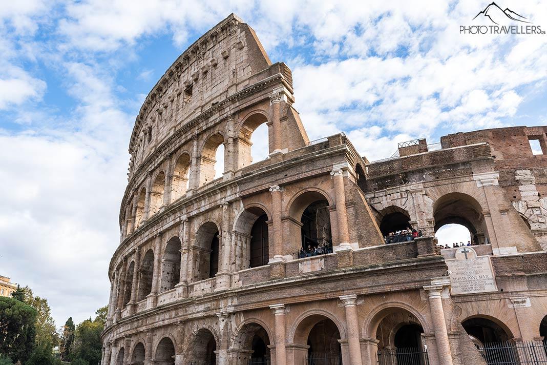 Le Colisée à Rome vu de l'extérieur