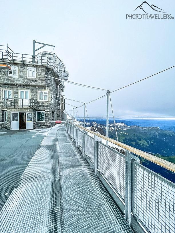 La plataforma de observación Sphinx en Jungfraujoch, Suiza