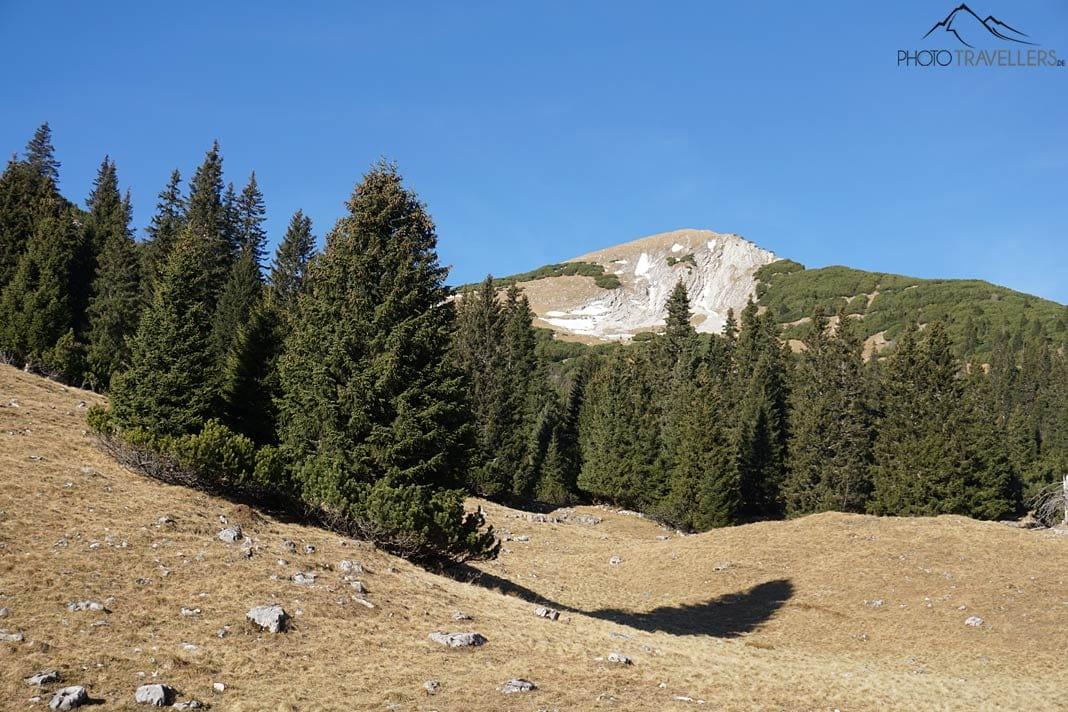 Vue sur le Friederspitz, qui est encore loin