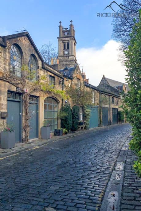Vista de Circus Lane - un secreto en Edimburgo