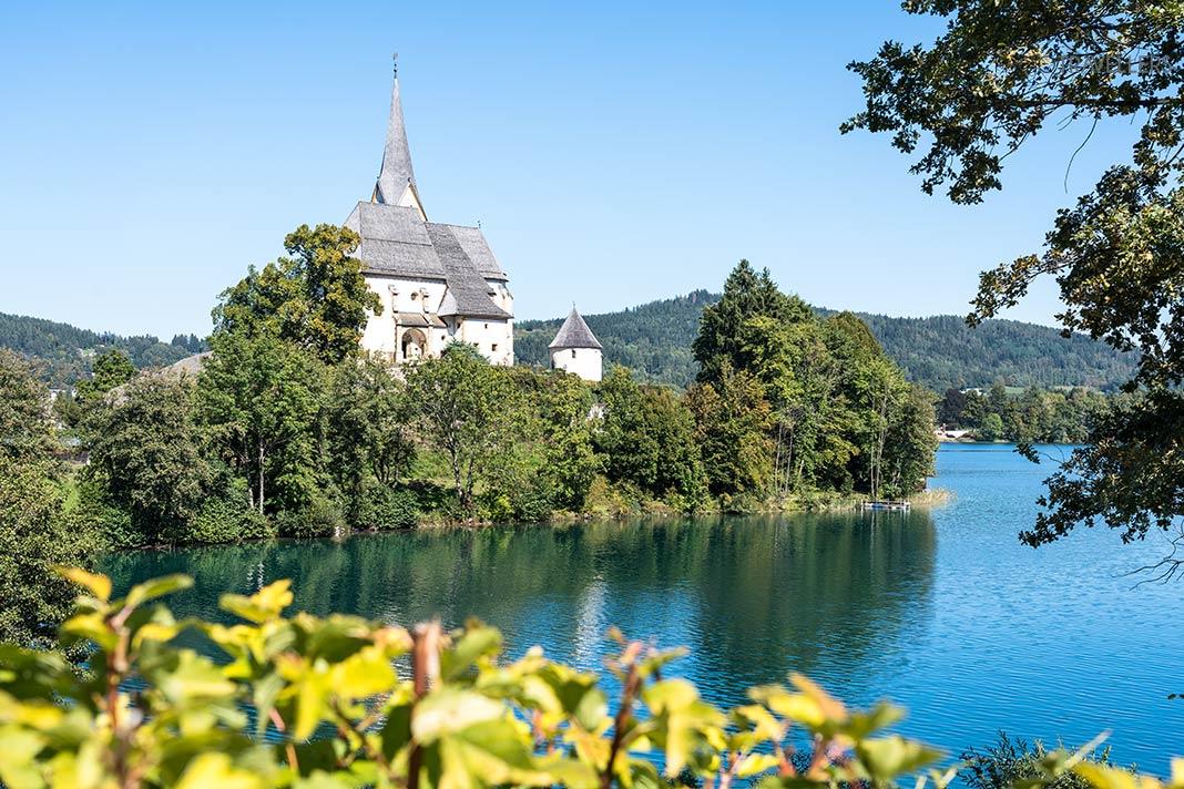 A Igreja Paroquial Maria-Wörth no Wörthersee