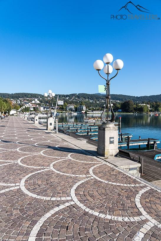 O calçadão em Velden no Wörthersee