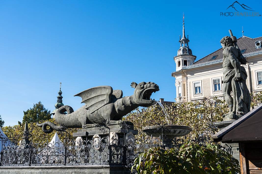 A Fonte Lindwurm em Klagenfurt