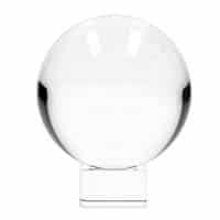 Une boule en verre pour la photo