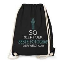 Sac de sport avec l'inscription "Voilà à quoi ressemble le meilleur photographe du monde"