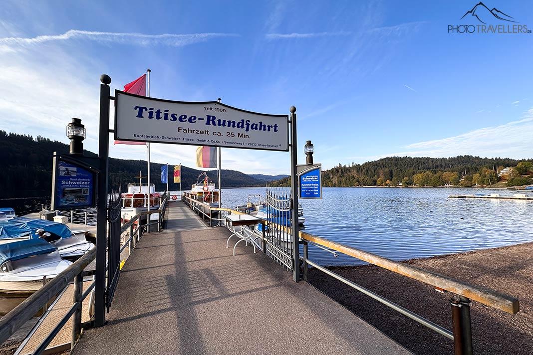 Un muelle en el Titisee