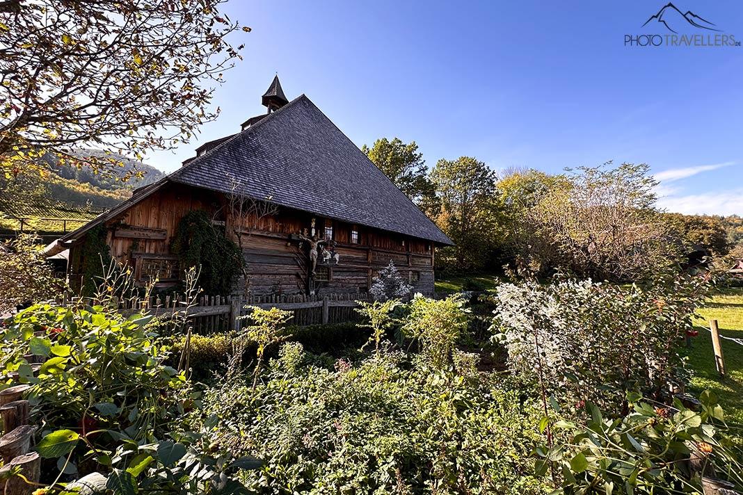 Una casa antigua en el Museo al Aire Libre Vogtsbauernhof