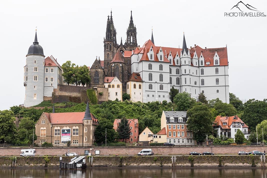 Vue sur l'Albrechtsburg à Meissen