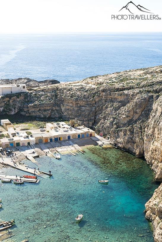 Vista de cima da Inland Sea em Gozo