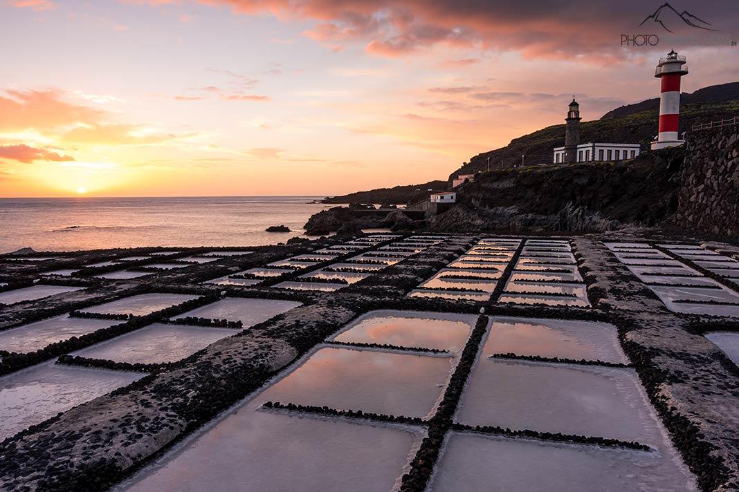 La encantadora vista de los salinas en La Palma