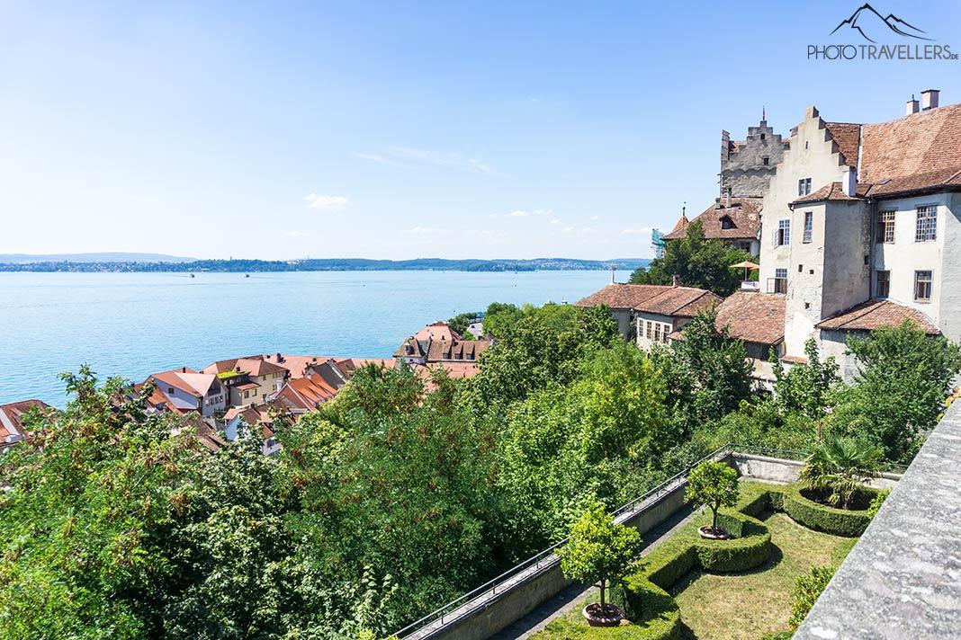 Vista sobre el castillo de Meersburg en el Bodensee