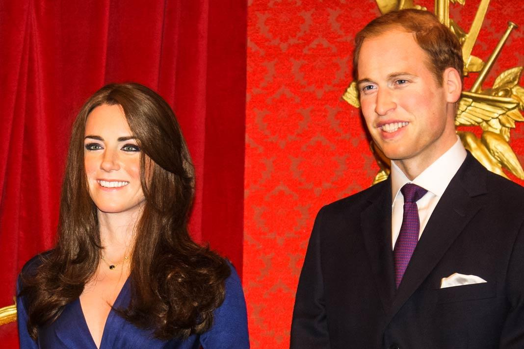 Les statues de cire du Prince William et de Kate chez Madame Tussauds
