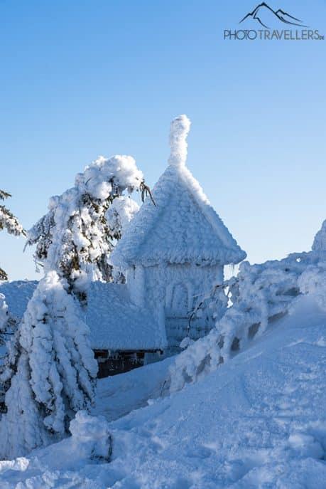 La capilla helada en el Gran Arber en invierno