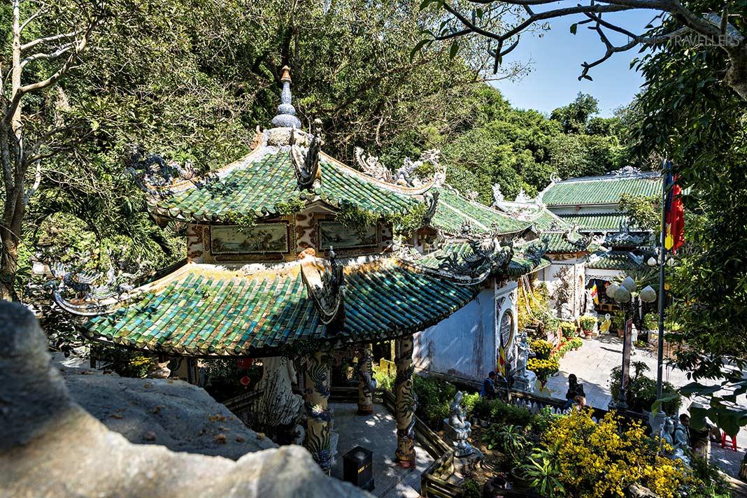 Un temple dans les Marble Mountains au Vietnam
