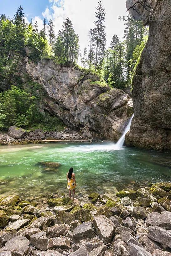 Blick sur les cascades de Buchenegger