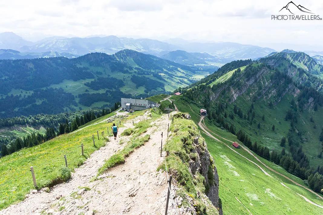 Vue de la station de montagnes de Hochgrat