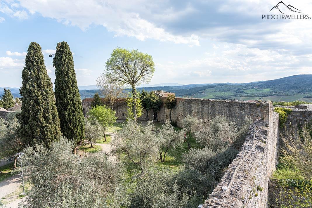 A antiga cidade murada em San Gimignano