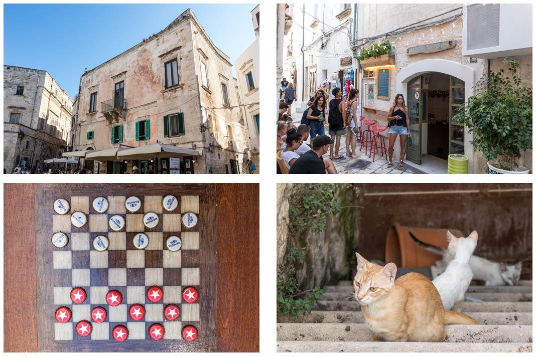 Impressions du centre-ville de Polignano a Mare