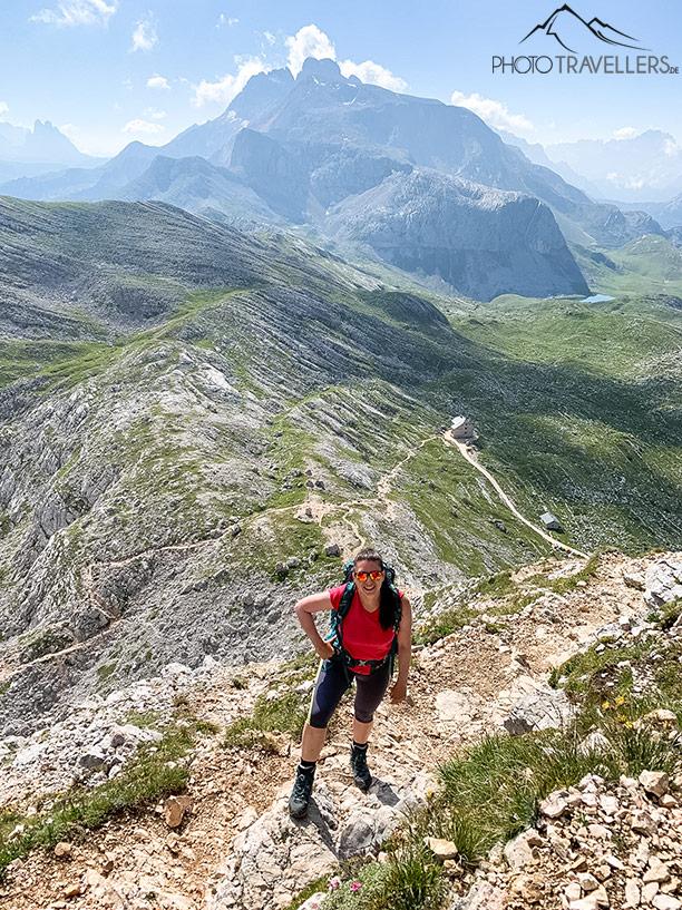 Biggi sur le chemin du sommet du Seekofel