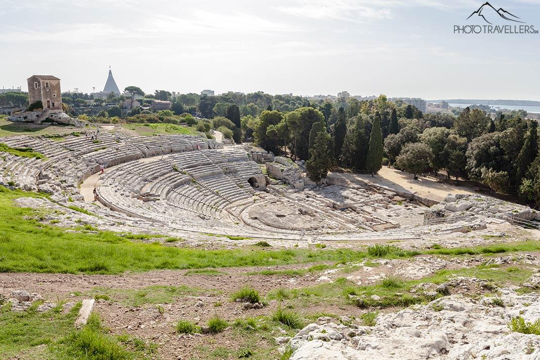 Vista do Teatro Grego em Siracusa