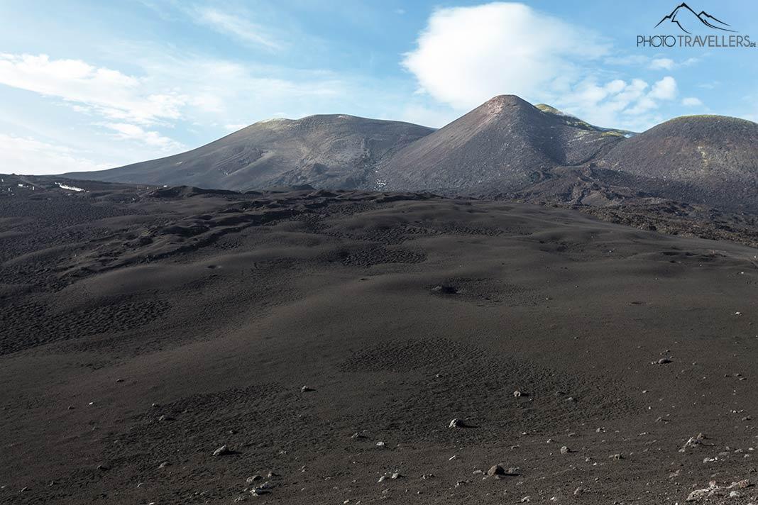 Vista dos picos do Etna