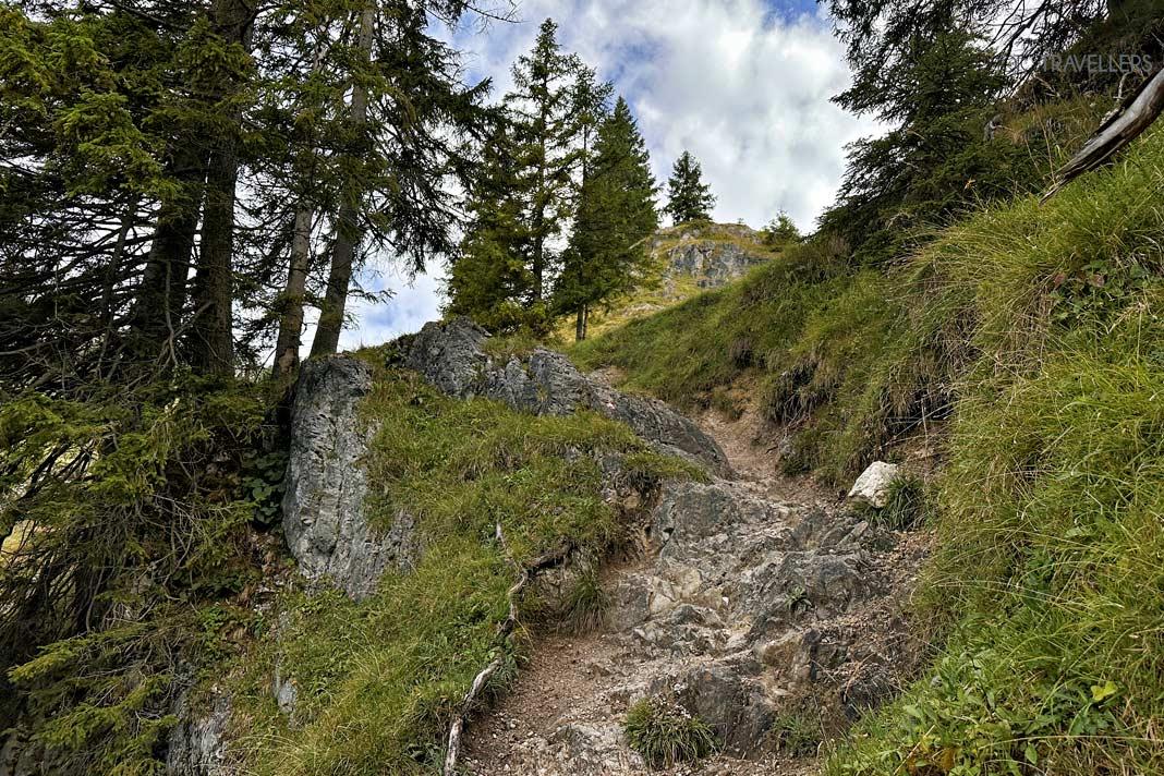 A rocky spot on the Fritz-Koeber Trail