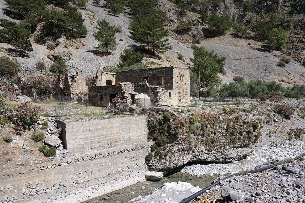 La ville en ruines de Palea Agia Roumeli dans la gorge de Samaria