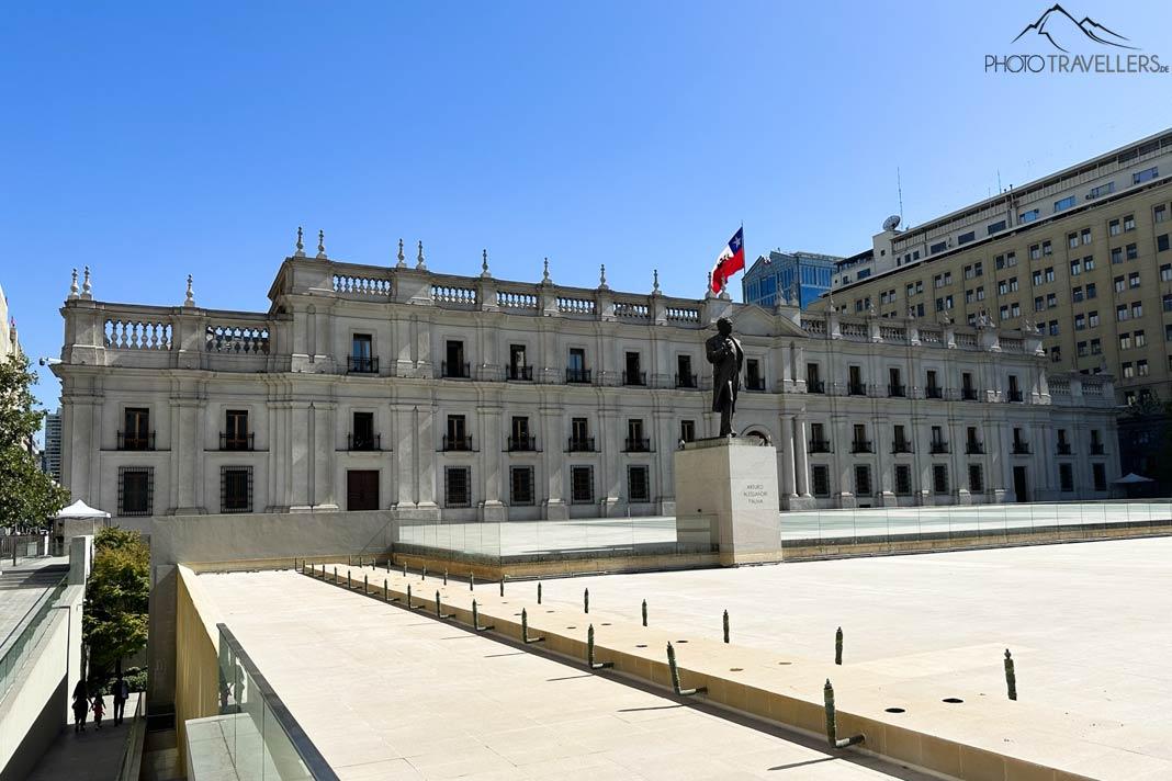 O Palácio de La Moneda em Santiago do Chile