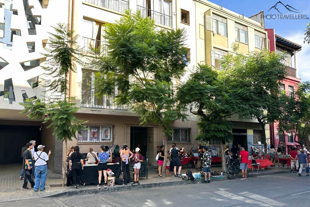 Uma feira no Barrio Lastarria