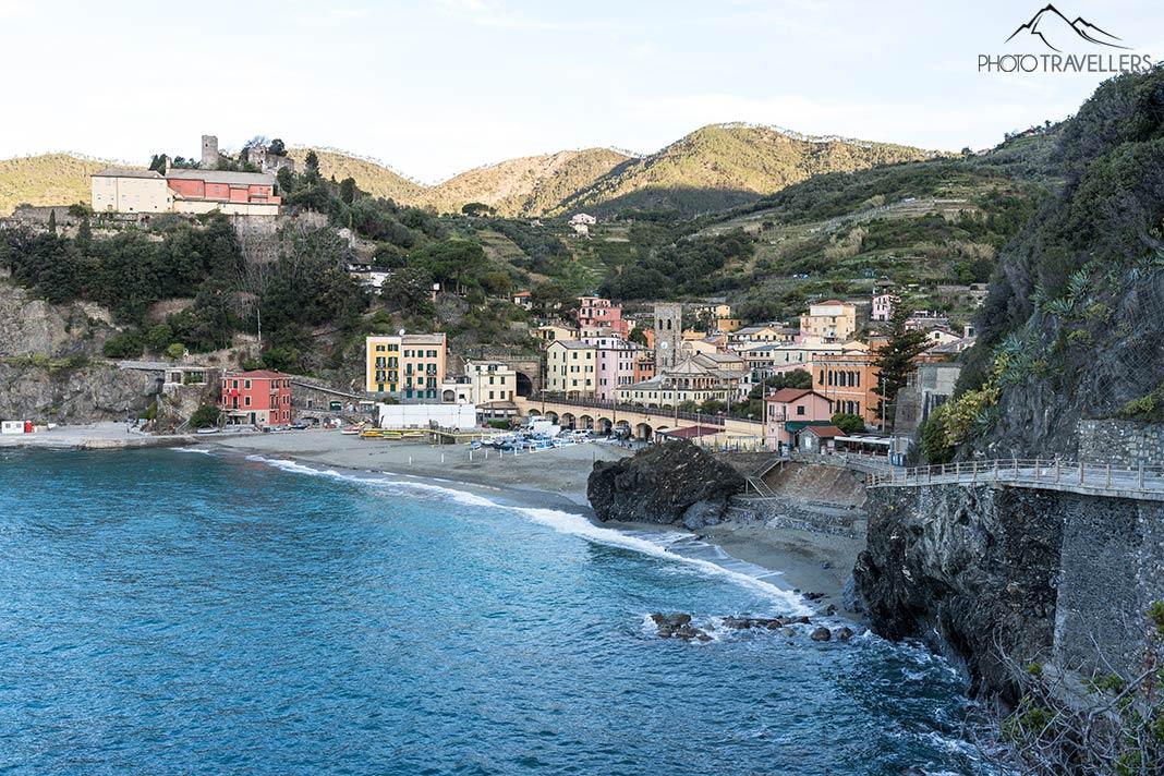 A vista do Sentiero Azzurro em Monterosso