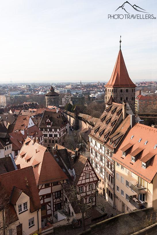 Vue de la forteresse de Nuremberg