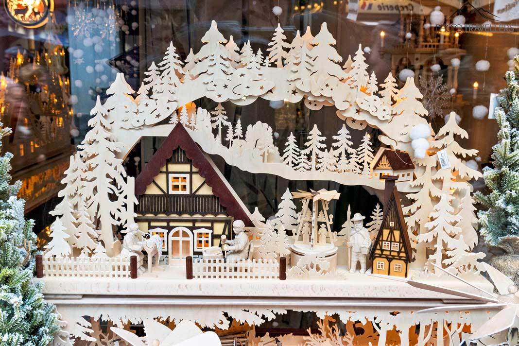 Une arche lumineuse sur le marché de Noël de Bautzen