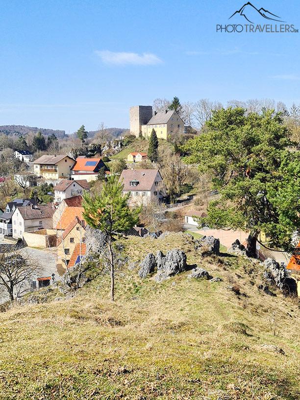 La ruine du château de Thuisbrunn dans la Suisse Franconienne