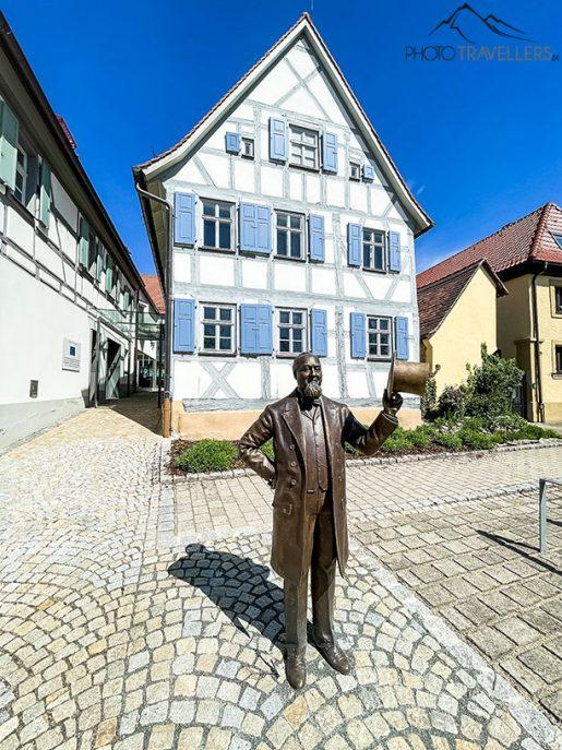 La estatua de Levi Strauss en Buttenheim