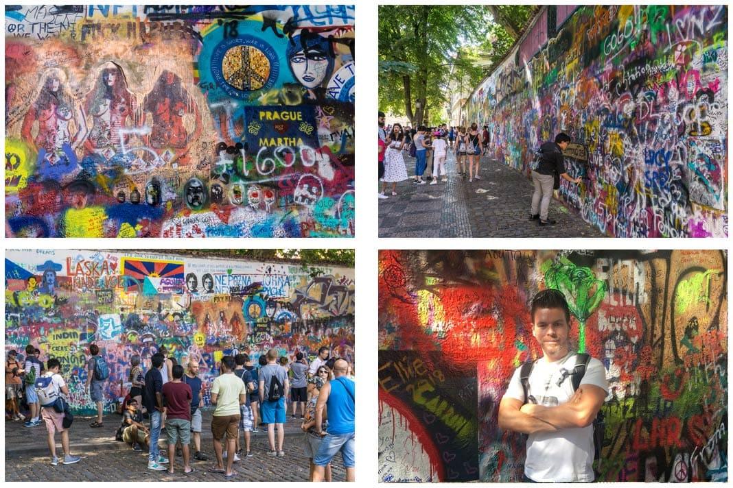 Impressões do Muro de John Lennon em Praga